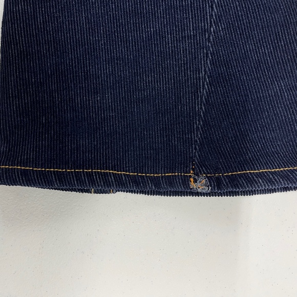 Pre-owned True Religion Women's 24 Navy Corduroy Joey Flare Pants Flap Pockets - Picture 13 of 15
